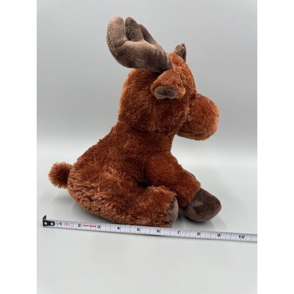 Cute Reindeer Moose Plush 8” Stuffed Animal Toy RMS International - Picture 4 of 8